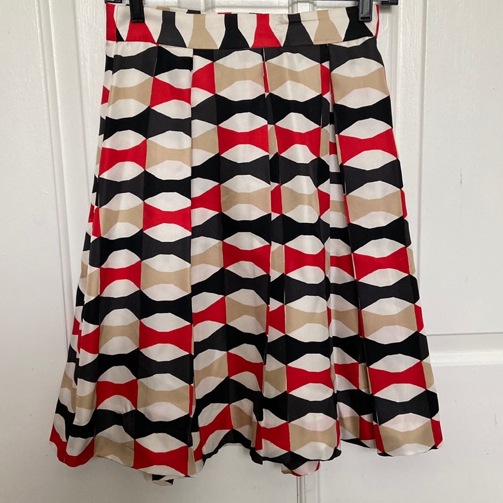 Kate Spade bow silk skirt